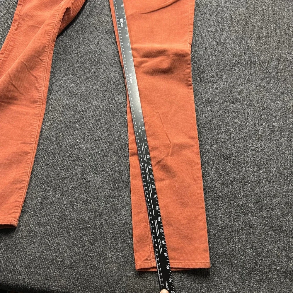 J.Crew 250 Slim Fit Corduroy Pants Mens 31x34 Rust Orange Style 250